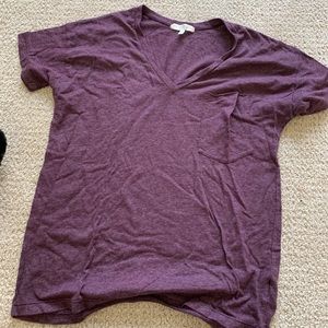 purple v neck